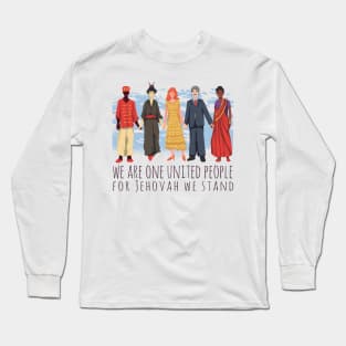 we are on united people for jehovah we stand Long Sleeve T-Shirt